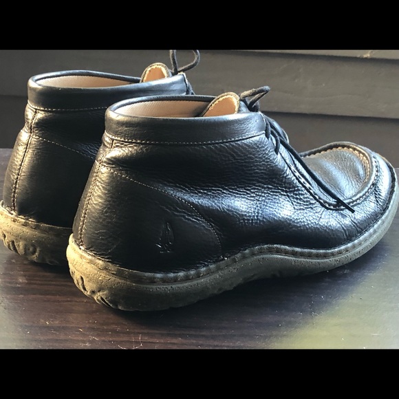 Hush Puppies Men’s Black Leather Chukka Boots Size 11.5M